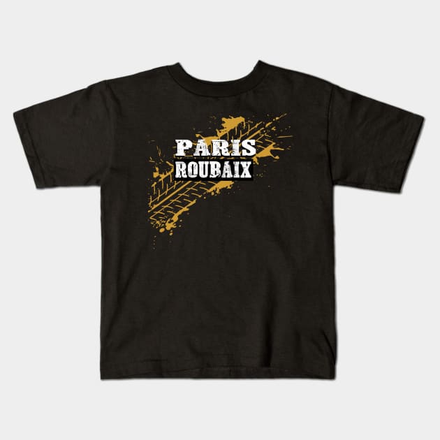 Paris Roubaix Kids T-Shirt by vintagejoa